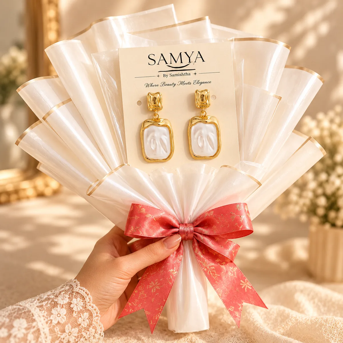 Baroque Pearl Drop Earring Bouquet